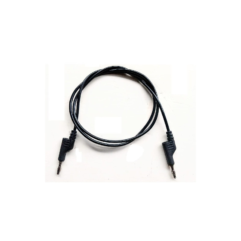 Cable banana banana apilable 1m reforzado negro