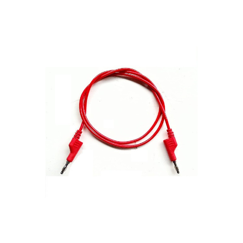 Cable banana banana apilable 1m reforzado rojo