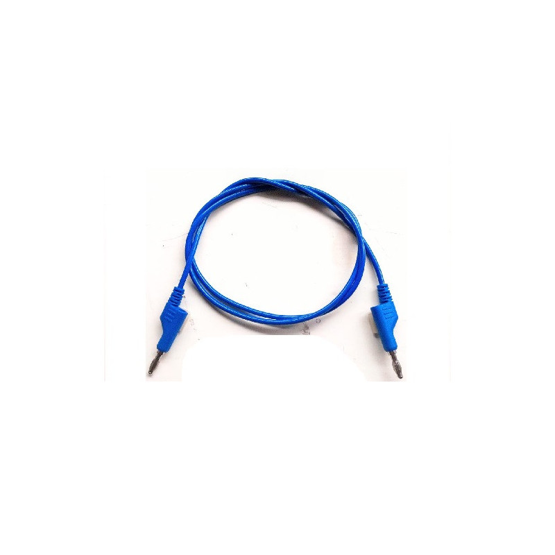 Cable banana banana apilable 1m reforzado azul