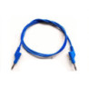 Cable banana banana apilable 1m reforzado azul