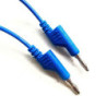 Cable banana banana apilable 1m reforzado azul