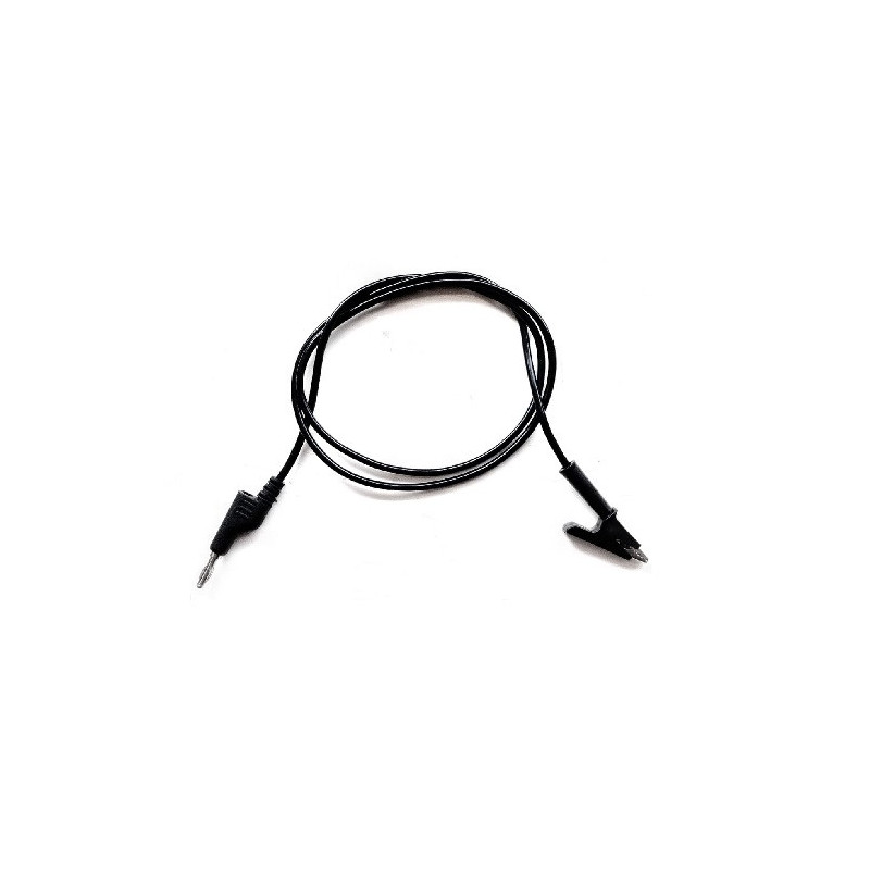 Cable banana caimán apilable 1m reforzado negro