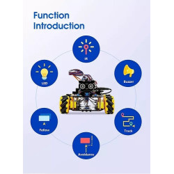 Kit carro inteligente programable ESP32 ACEBOTT QD001