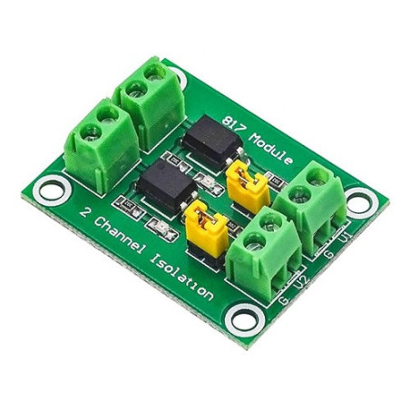 Módulo optoacoplador PC817 2 canales