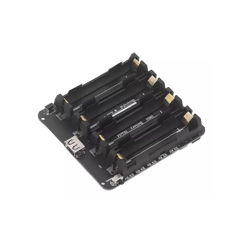 Módulo cargador de 4 baterías 18650