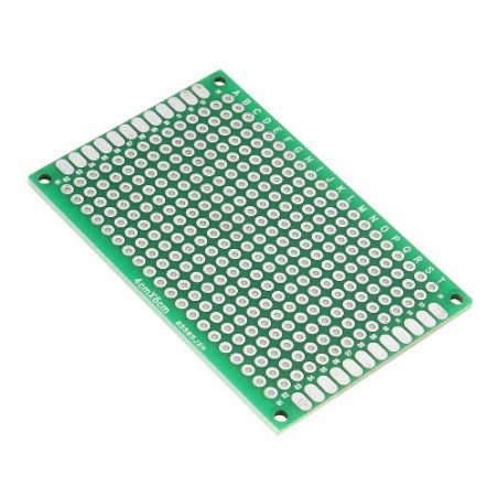 Fenolica 4x6 multiperforada verde doble cara