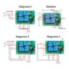 Modulo RF switch 12V ON OFF de 4 canales 433MHZ con control remoto