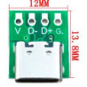 Conector tipo C macho con PCB
