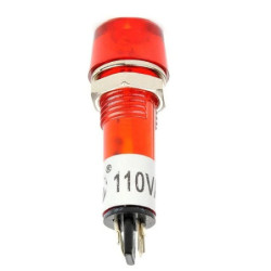 Indicador con piloto 110V rojo