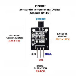 Módulo sensor de temperatura KY-001 DS18B20