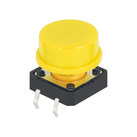 Pushbutton mediano amarillo PB-061YL